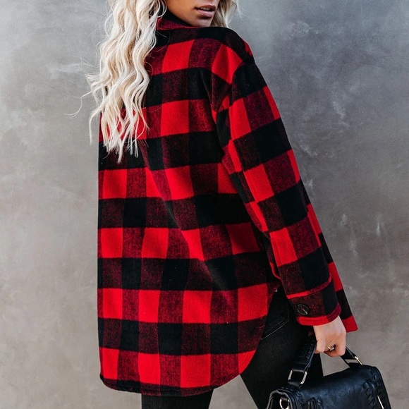 NWT Buffalo Check Plaid Flannel Button Up Jacket - Picture 5 of 11